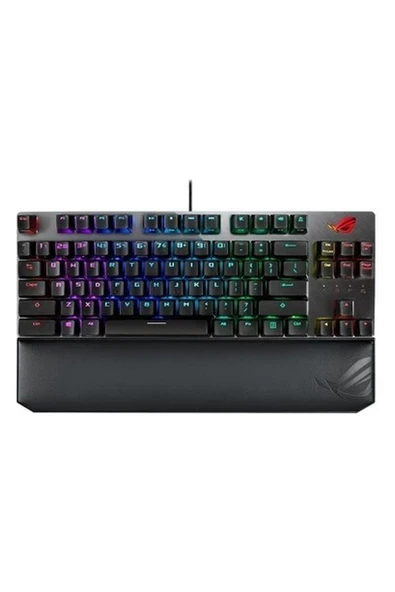 Asus ROG STRIX SCOPE TKL KABLOLU MEKANİK RGB OYUNCU KLAVYESİ - NX MEKANİK, ALÜMİNYUM KASA, BİLEK DESTEĞİ, AURA SYNC ürün görseli 1