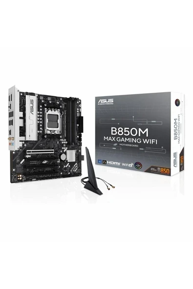 B850M Max Gaming WiFi DDR5 (8000MHz)OC M.2 HDMI/DP/USB-C PCIe 5.0 AM5 mATX Anakart ürün görseli 1
