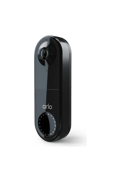 Arlo Essential Kablolu Görüntülü Kapı Zili - Hd 180 Görüş, Siyah ürün görseli 1