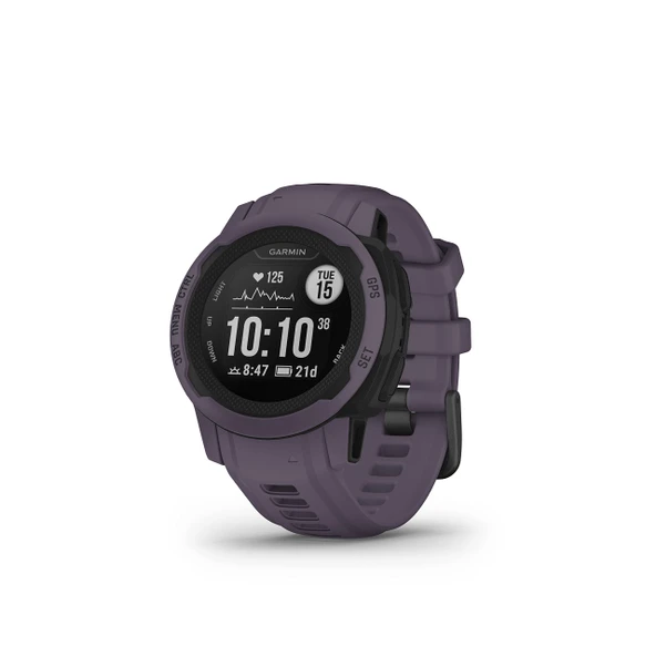 Garmin Instinct 2S, Smaller-Sized Rugged Outdoor Watch with GPS, built for All Elements, Multi-GNSS Support, Tracback Routing and More, deep Orchid Orchid ürün görseli 1