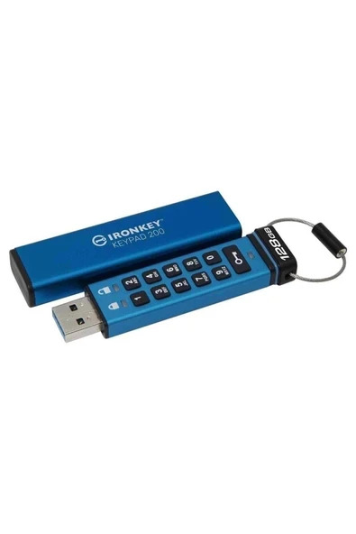 İKKP200-128GB 128GB Ironkey Keypad 200, Fips 140-3 Lvl 3 (Pending) Flash Bellek ürün görseli 1
