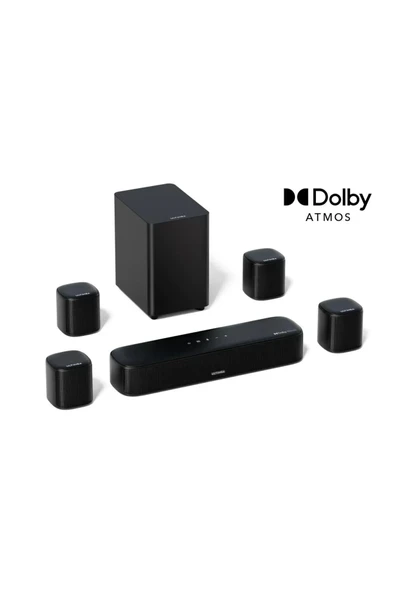 Aura A60 7.1 Dolby Atmos 4 Surround Hoparlörlü Surround Ses Sistem Subwoofer Soundbar U2621 ürün görseli 1
