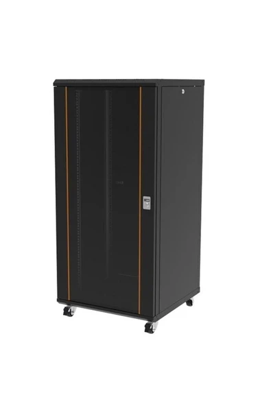 20U 600x600mm Dikili Tip Siyah Kabinet Agena AG-AN20U6060S1 Cam Kapak ürün görseli 1