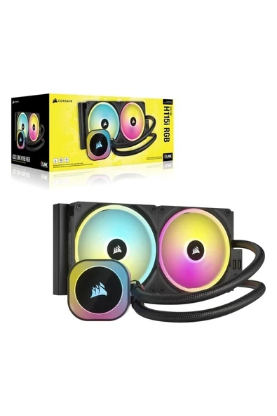 iCUE Link H115i RGB 280mm AM5/1851P Siyah İşlemci Sıvı Soğutucu ürün görseli 1