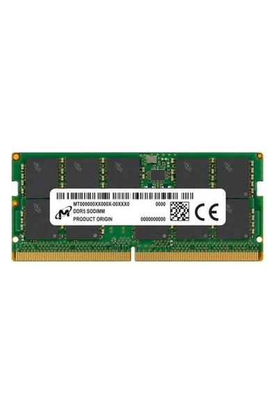 Micron Ddr5 Ecc Sodımm 16GB 1rx8 4800 CL40 Server Ram Bellek MTC10C1084S1TC48BR ürün görseli 1
