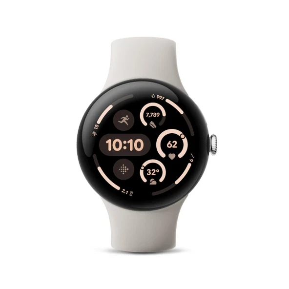 Google Pixel Watch 3 (45 mm) 2024 Model - Android Akıllı Saat, Kalp Atış Hızı Takibi, Fitbit Gelişmiş Koşu, Fitness Analizleri, 24 Saat Pil - Parlatma... ürün görseli 1