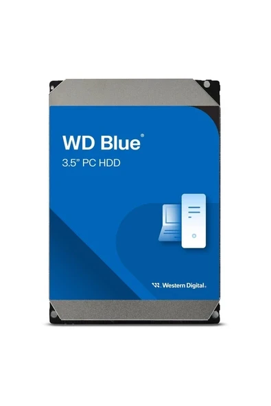 Blue WD60EZAZ 6TB 5400RPM 256MB 3.5\" SATA Harddisk ürün görseli 1