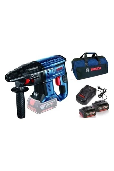 Bosch Gbh 180 2 x 5 Amper Akülü Kırıcı Delici Seti 2 Joule ürün görseli 1
