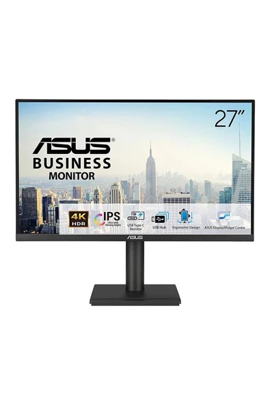 Asus VA27UCPS 27 4K IPS Hdr 3840 x 2160 5ms 350CD Dp HDMI Usb-C Hoparlör Vesa 3yıl Elmb Sync,pd 65W Pıvot Monitör ürün görseli 1