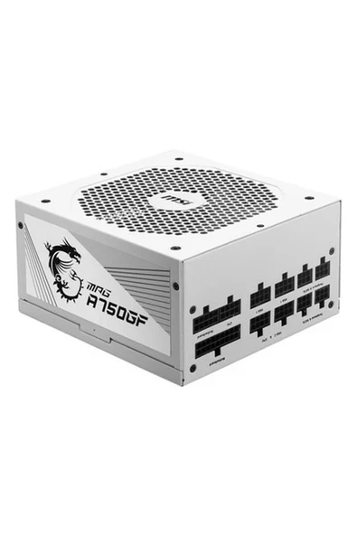 MSI MPG  A750GF White 750W 80+ Gold Power Supply - Beyaz ürün görseli 1