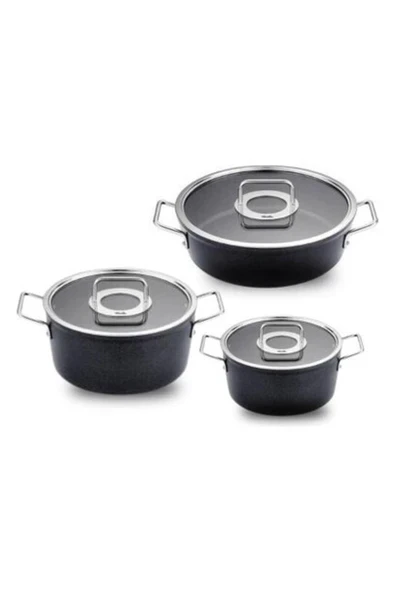 Fissler Adamant 6 Parça Cam Kapak Tenccere Seti ürün görseli 1