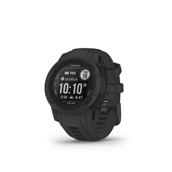 Garmin Instinct 2S Solar, Smaller-Sized Rugged Outdoor Watch with GPS, with Solar Şarj, All Elements, Multi-GNSS Support, Tracback Routing and More, Graphite ürün görseli 1