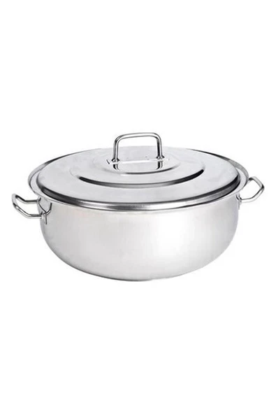 Kayalar 70x30 Cm 104 Litre Paslanmaz Çelik Helvane Tencere ürün görseli 1