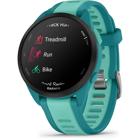 Garmin Forerunner® 165 Music, Smartwatch, Renkli AMOLED Ekran, Eğitim Metrikleri ve Kurtarma İçgörüleri, Sesinizde Müzik, Turquoise ürün görseli 1