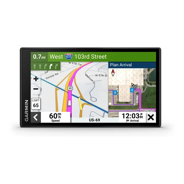 Garmin dzl OTR610, Büyük, Easy-to-Read 6' GPS Navigator, Pri Truck Routing, High-Resolution Birdseye Uydu Imagery, Truck & Dor Services ürün görseli 1