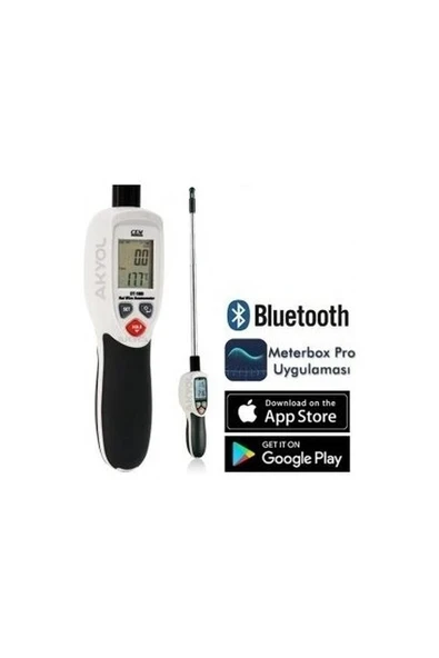 Cem Dt 1880 Teleskobik Problu Kızgın Tel Hava Hızı ve Sıcaklık Ölçer Anemometre (Kayıt Özellikli) ürün görseli 1