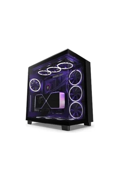 Nzxt H Series H9 Elite Edition CM-H91EB-01 Temperli Cam Siyah Mid Tower Gaming (Oyuncu) Kasa ürün görseli 1