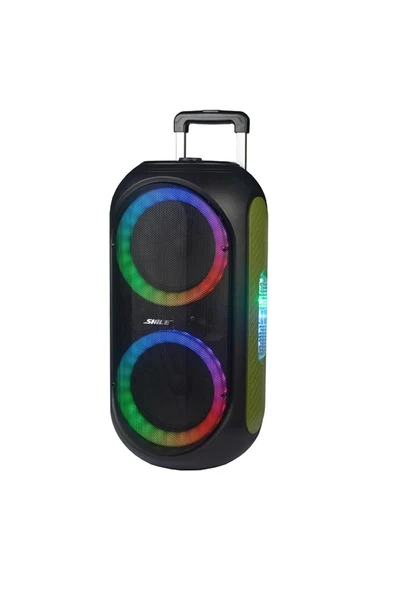 El Mikrofonlu Kumandalı Usb Sd Bluetooth Seyyar Anfi Taşınabilir Hoparlör - Speaker Sl-2012 ürün görseli 1