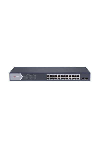 DS-3E1526P-SI 24XGE+2XGE/SFP 370W F.GİGABİT POE SWİTCH ürün görseli 1