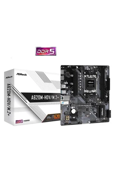 A620M-HDV/M.2 DDR5 HDMI-DP TYPE-C PCIE 4.0 AM5 mATX ürün görseli 1