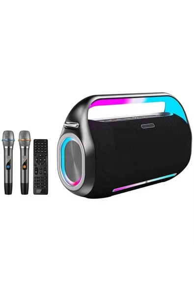 300W, Wireless V5.0 30.000mAH Kapaisteli Çift Mikrofonlu ,Kumandalı Taşınabilir Kablosoz Höparlör ürün görseli 1