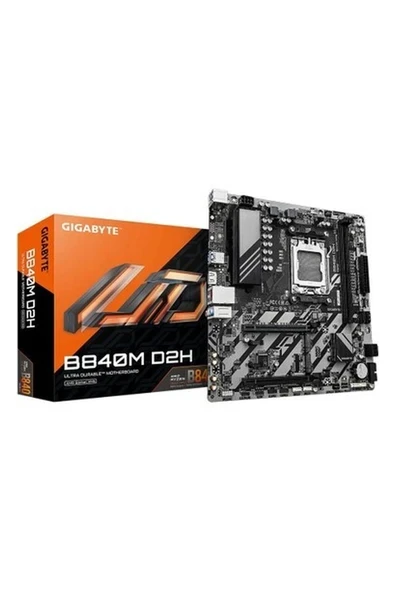 Gıgabyte B840M-D2H Amd B860M Soket Am5 Ddr5 7600MHZ(OC) M.2 Anakart ürün görseli 1