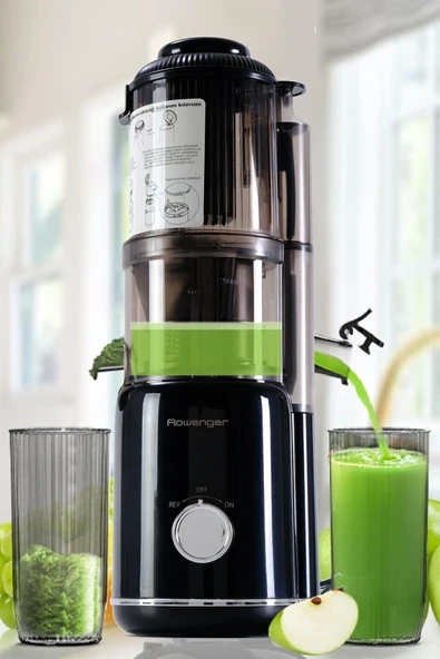 Rowenger Slow Juicer Yavaş Sıkım Katı Meyve Sıkacağı Soğuk Sıkım Meyve Sıkacağı ürün görseli 1