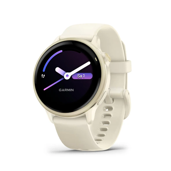 Garmin vívoactive 6 (42 mm) - fitness akıllı saati, 1,2" AMOLED dokunmatik ekran, 11 güne kadar pil ömrü, 80'den spor uygulaması, egzersiz seçenekleri, sağlık işlevleri, akıllı bildirimler, GarminPay ürün görseli 1