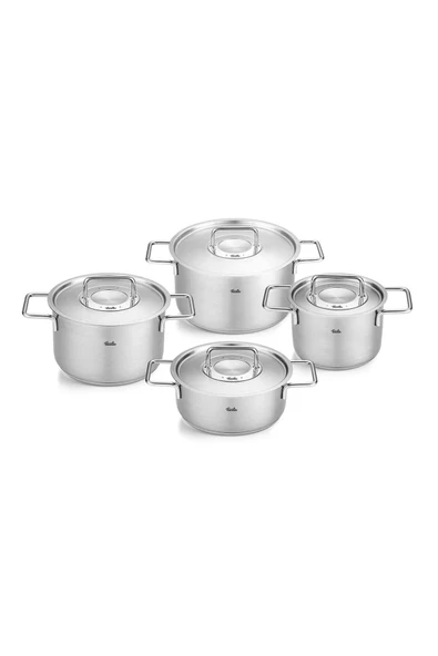 Fissler Pure Collection 8 Parça Metal Kapak Çelik Tencere Seti ürün görseli 1