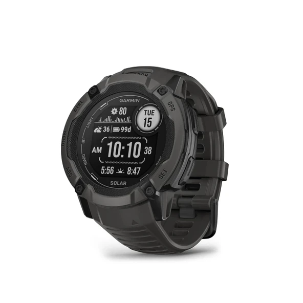 Garmin Instinct 2X Solar, Dayanıklı GPS Akıllı Saat, Dahili El Feneri, Solar Şarj Özelliği, Çok Bantlı GNSS, Grafit (Yenilendi) ürün görseli 1
