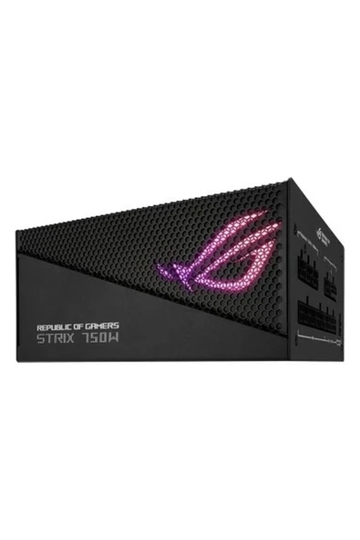 Asus ROG-STRIX-750G AURA 80+ GOLD 750W MODÜLER ATX 3.0 UYUMLU PCI-E 5.0 10 YIL GARANTİ ürün görseli 1
