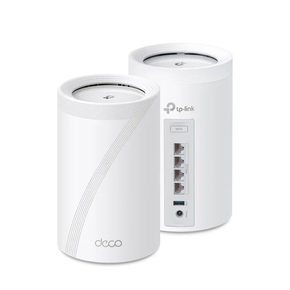 TP-Link Deco BE63 Üç Bantlı WiFi 7 BE10000 Tüm Ev Mesh Sistemi - 6 Akışlı 10 Gbps, 4x2.5G Bağlantı Noktaları Kablolu Ana Taşıyıcı, 4X Akıllı Dahili Antenler, VPN, MU-M... ürün görseli 1