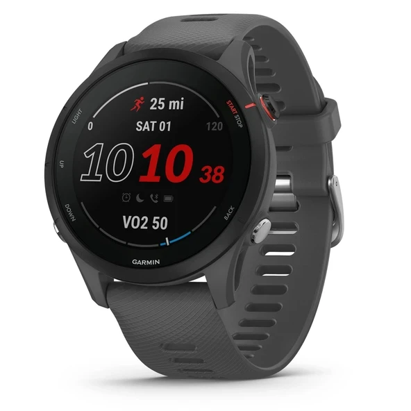 Garmin Forerunner 255, GPS ile Çalışan Akıllı Saat, Gelişmiş Bilgiler, Uzun Ömürlü Pil, Barut Grisi ürün görseli 1