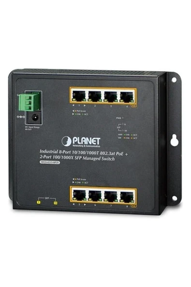 Planet Endüstriyel Duvar Tip Yönetilebilir Switch ürün görseli 1