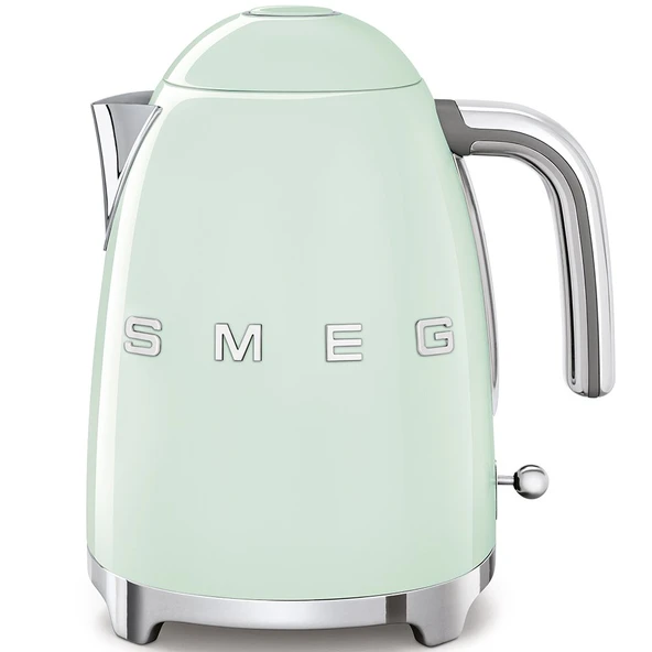 Smeg, KLF03PGEU 1.7L su ısıtıcısı, yumuşak açılan sürahi kapağı, paslanmaz çelikten yapılmış çıkarılabilir kireç önleyici filtre, 100°C'de otomatik kapanma, kaymaz ayaklar, 2400W güç, pastel yeşil ürün görseli 1