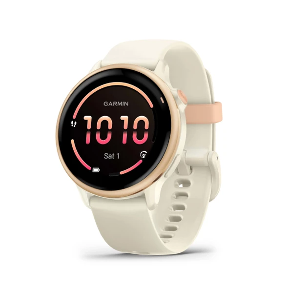 Garmin vívoactive 6 42 mm fitness akıllı saati, 1,2" AMOLED dokunmatik ekran, 11 güne kadar pil ömrü, 80'den fazla spor uygulaması, egzersiz seçenekleri, sağlık işlevleri, akıllı bildirimler ürün görseli 1