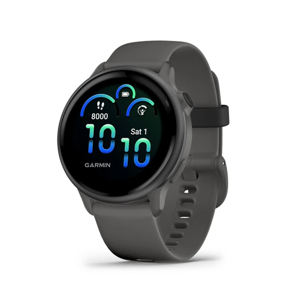Garmin vívoactive 6 42 mm fitness akıllı saati, 1,2" AMOLED dokunmatik ekran, 11 güne kadar pil ömrü, 80'den fazla spor uygulaması, egzersiz seçenekleri, sağlık işlevleri, akıllı bildirimler ürün görseli 1