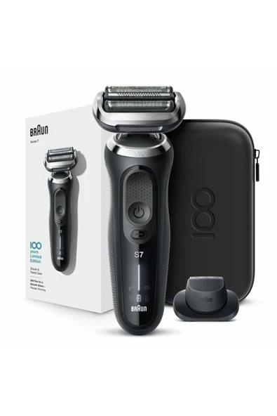 Braun 7 serisi N1200SX 100. Yıl Özel Max Serisi AutoSence 360° Flex  EasyClick Islak & Kuru Kablosuz Tıraş Makinesi ürün görseli 1