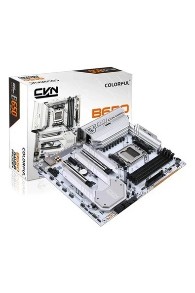 Colorful Cvn B650 Gamıng Frozen V14 Ddr5 7600MHZ Atx Gaming (Oyuncu) Anakart ürün görseli 1
