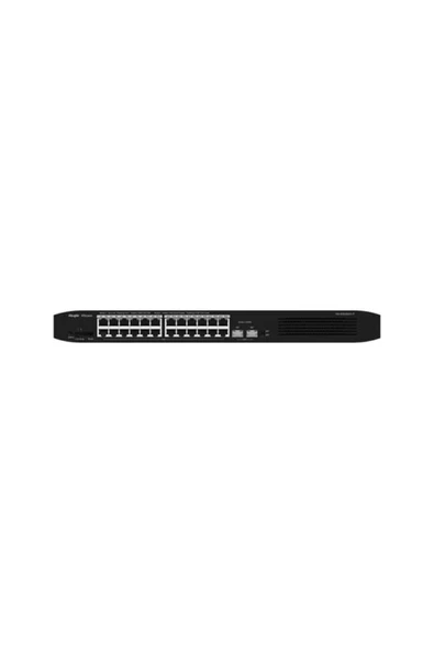 24port 370w FULL PoE RG-ES226GC-P GIGABIT 2X SFP Yönetilebilir Switch RackMount ürün görseli 1