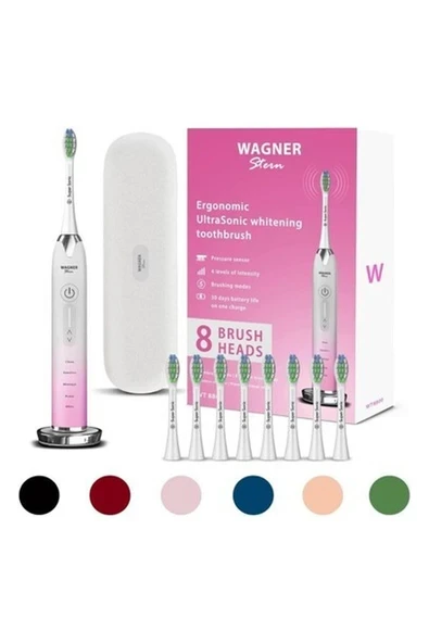 Wagner Stern Basınç Sensörlü Ultrasonik Diş Fırçası 3D Renkli ürün görseli 1