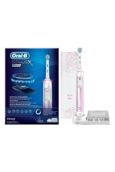 Oral-B Genius X 20000 Şarjlı Diş Fırçası (Blush Pink) ürün görseli 1