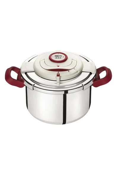 Tefal P44114 Clipso+ Precision Katlanabilir Saplı Düdüklü Tencere 8 L - 1510001411 ürün görseli 1