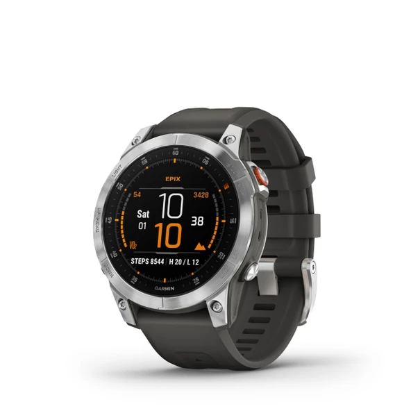 Garmin epix Gen 2, Premium Active smartwatch, Touchscreen AMOLED Ekran, Macera Gelişmiş Özellikler ile İzle, Slate Steel ürün görseli 1