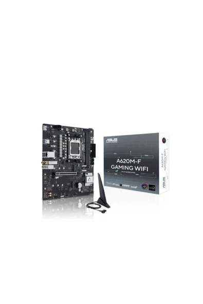 Asus Prıme A620M-F Gamıng Wıfı6 Ddr5 Hdmı-Dp Pcıe 4.0 Am5 Matx ürün görseli 1