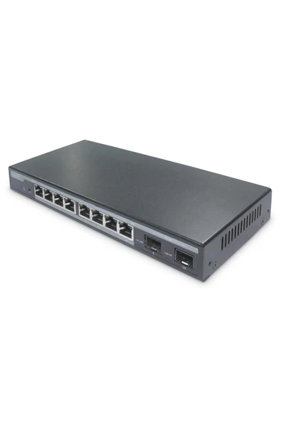 Digitus Layer 2 Yönetilebilir Poe Switch 8-port Gigabit Poe 2 X Sfp 10/100/1000mbps Poe Güç Bütçesi: ürün görseli 1