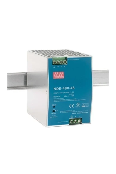 Ndr-480-48 48vdc 10.0amp Dın Rail Güç Kaynağı ürün görseli 1
