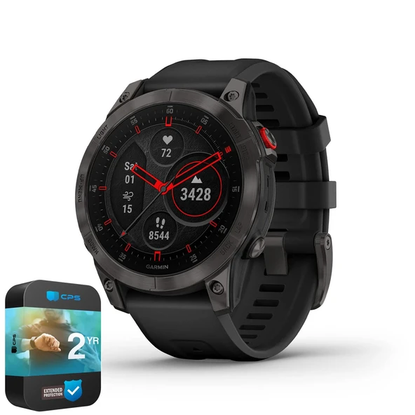 Garmin 010-N2582-10 Epix Gen 2 Premium Active Smartwatch 47 mm Black Titanyum Sche with 2 YR CPS Geliştirilmiş Koruma Paketi ürün görseli 1