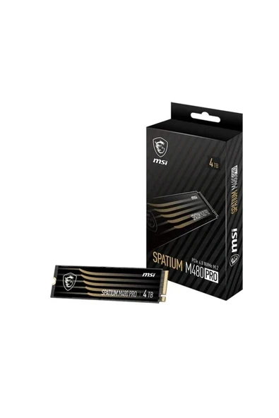 Msı Spatıum M480 Pro Pcıe 4.0 Nvme  4tb 7000 MB/s  7400 MB/s M.2 SSD ürün görseli 1