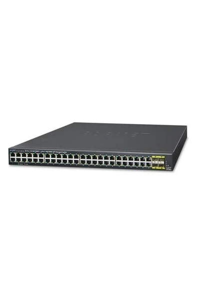 Planet PL-GS-4210-48T4S 48 Port Gigabit 4 Port Sfp Yönetilebilir Rack Mount Ethernet Switch ürün görseli 1